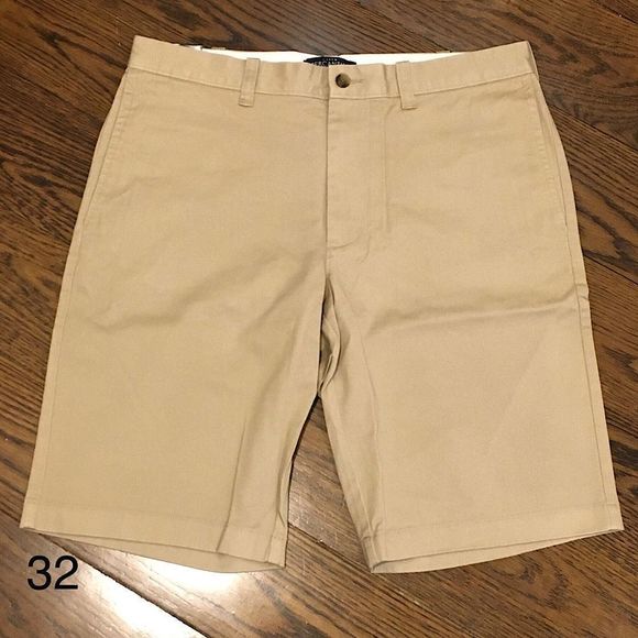 J. CREW Mercantile Flex Flat Front Khaki Shorts 32 - Picture 13 of 13